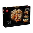 LEGO Pokémon Arcanine 72160 build close-up – detailed brick texture and orange fire mane design