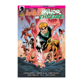 Comic book cover of Archie Vs Minor Threats #4 featuring a blonde character in a dynamic pose with a chaotic red background.