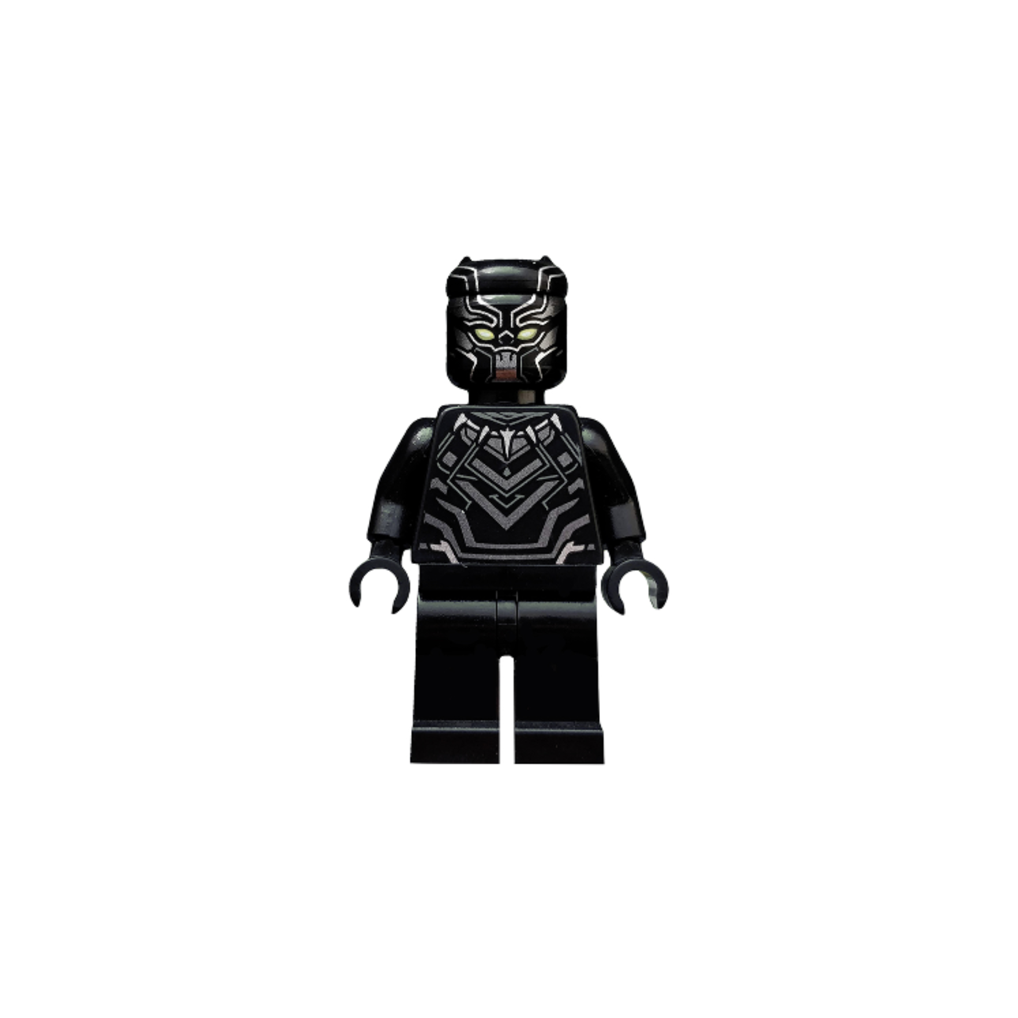 LEGO BLACK PANTHER - Dark Silver Armor, Yellow Eyes Minifigure