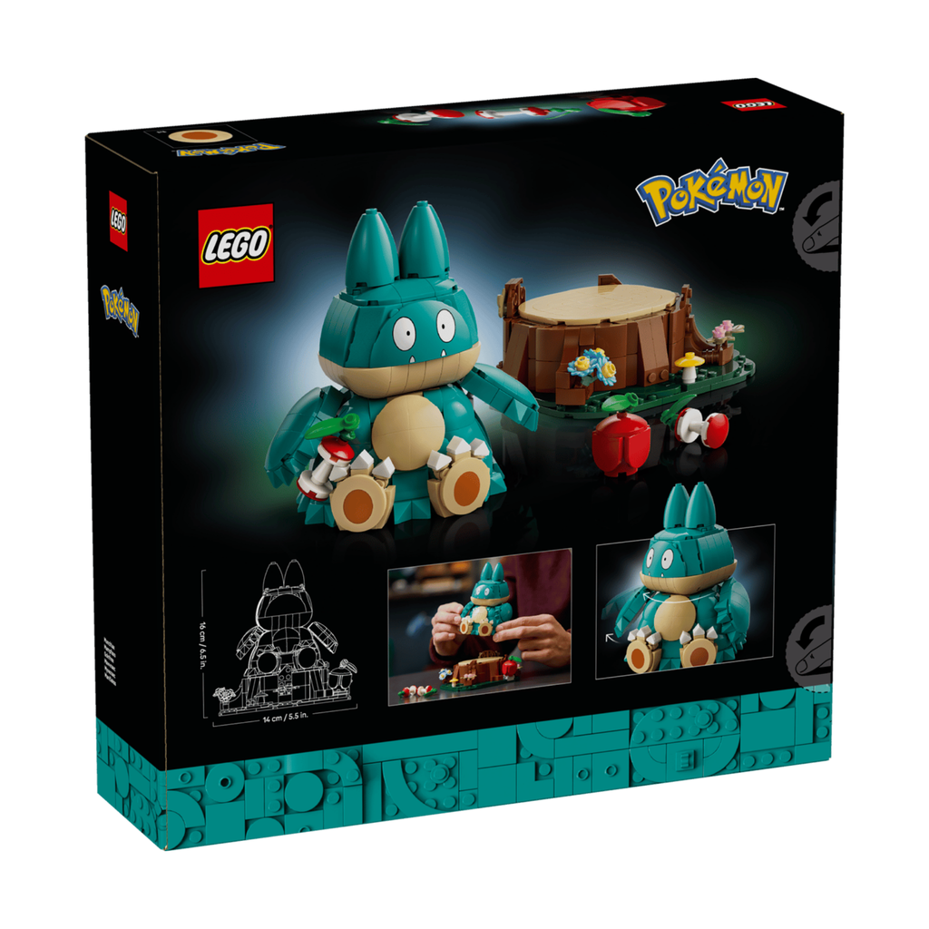 LEGO Pokémon Munchlax 72150 build close-up – detailed brick design of the baby Snorlax Pokémon