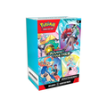 Colorful artwork featuring Pokémon characters on the Pokémon TCG: Journey Together Booster Bundle packaging with six booster packs.