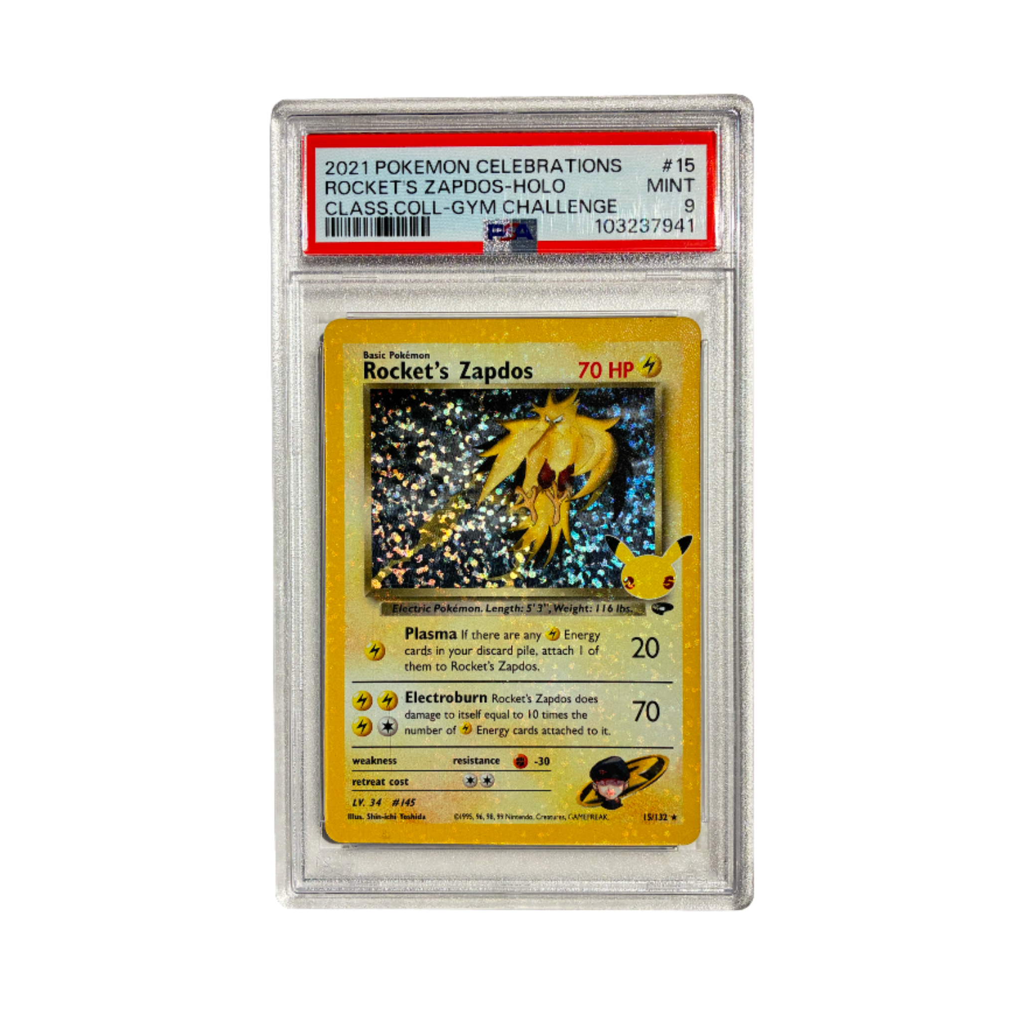 Rocket's Zapdos - Celebrations PSA 9