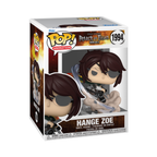 Hange Zoe Funko Pop figure in Scout uniform, holding a weapon, boxed with number 1994 from Attack on Titan.