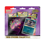 Colorful packaging for Pokémon TCG: Mega Evolution - Ascended Heroes 3 pack Tech Sticker Collection featuring a Gastly card.