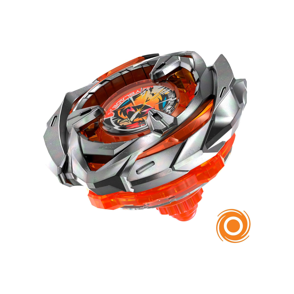 Beyblade X Arrow Wizard 4-80O – top view showing arrow blade design for precision attack combat