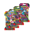 Colorful Pokémon TCG: Mega Evolution Phantasmal Flames Sleeved Booster Packs featuring various Pokémon characters.