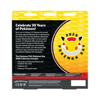 Packaging design for Pokémon TCG: Pokémon Day 2026 Collection featuring Pikachu, a promo card, booster packs, and a coin.