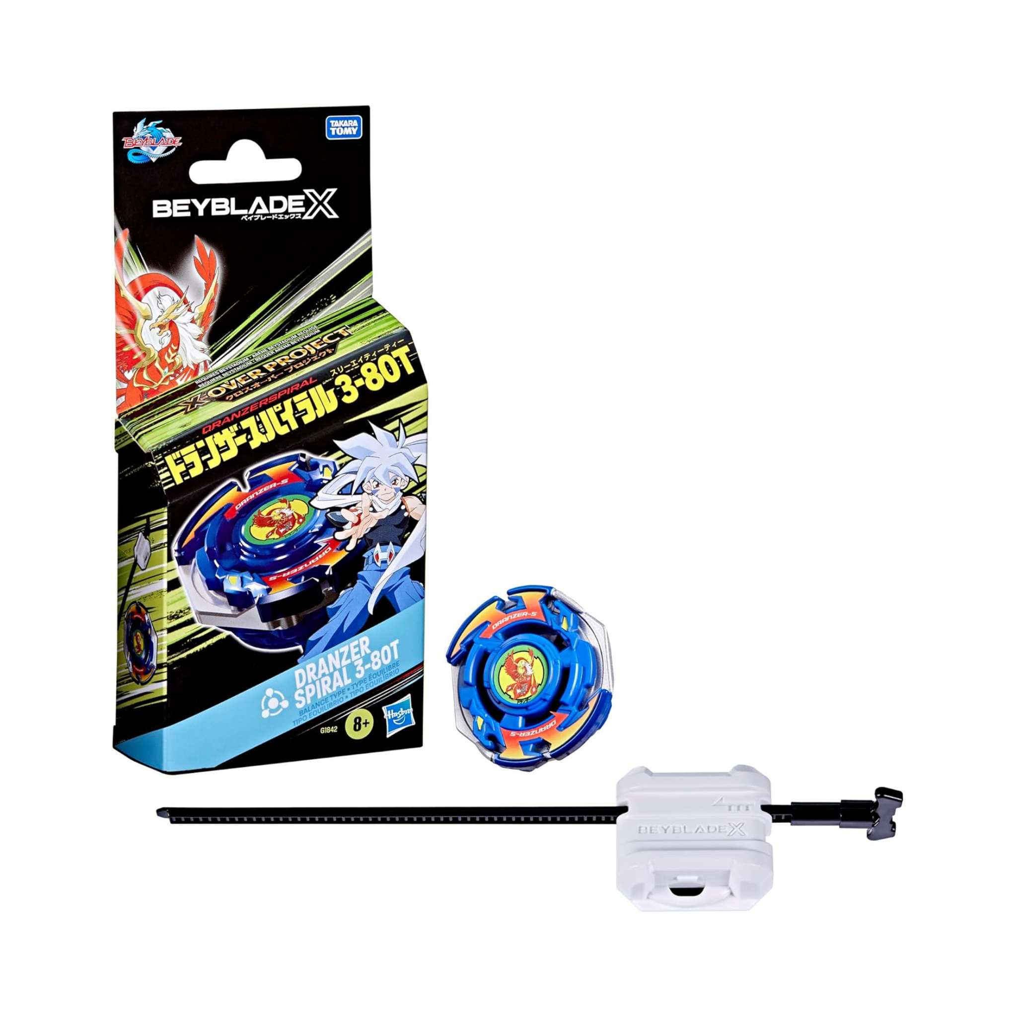 Dranzer Beyblade X Spiral 3-80T spinning top blade