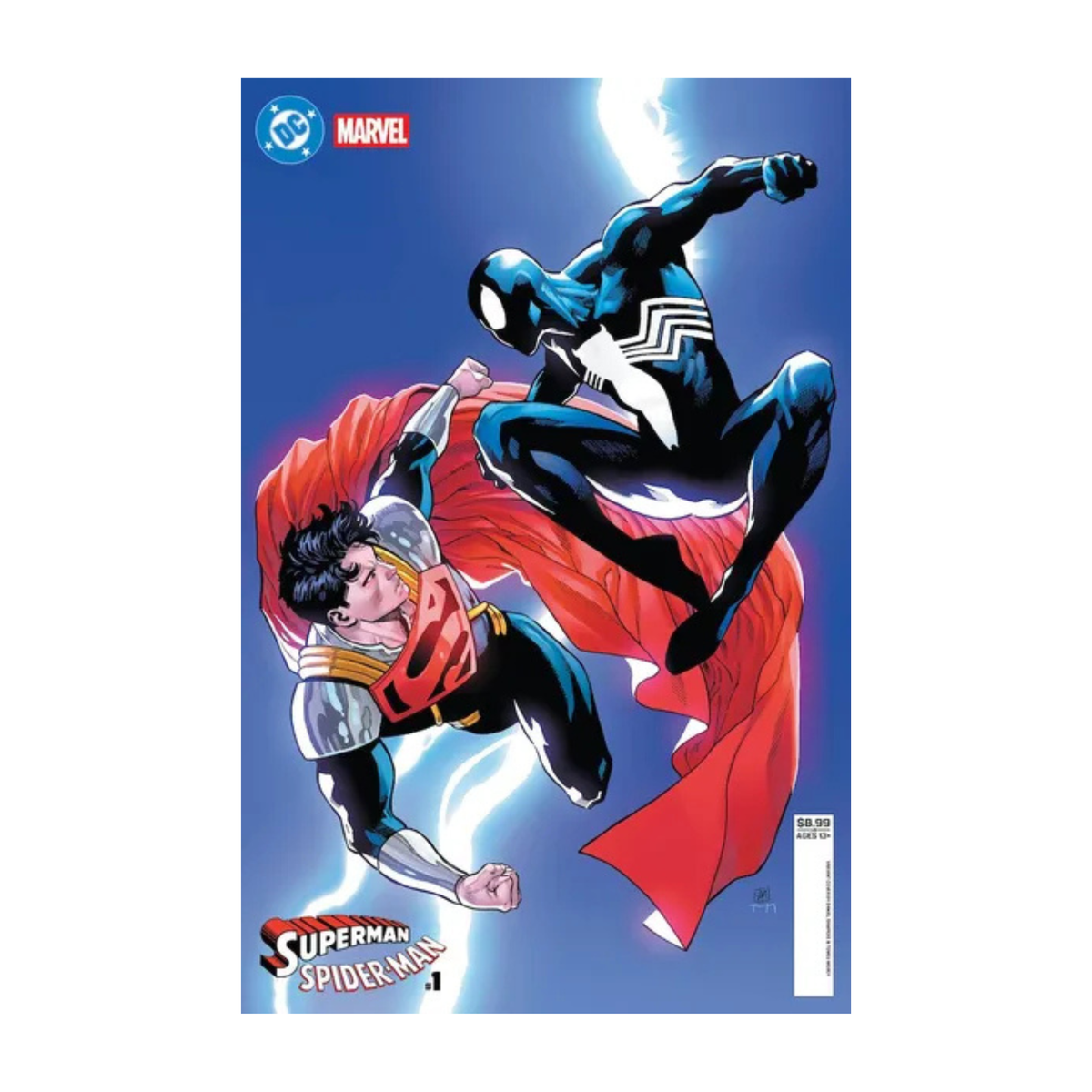 DC/Marvel: Superman/Spider-Man: One-Shot #1 (Cover R Daniel Sampere 'Super-Boy Prime & Spider-Man Black' Cardstock Variant)