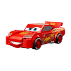 LEGO Cars 77255 Lightning McQueen – front view of completed brick-built red race car model