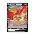Colorful Ho-Oh V trading card featuring vibrant feathers, Reviving Flame ability, and Rainbow Burn attack with 230 HP.