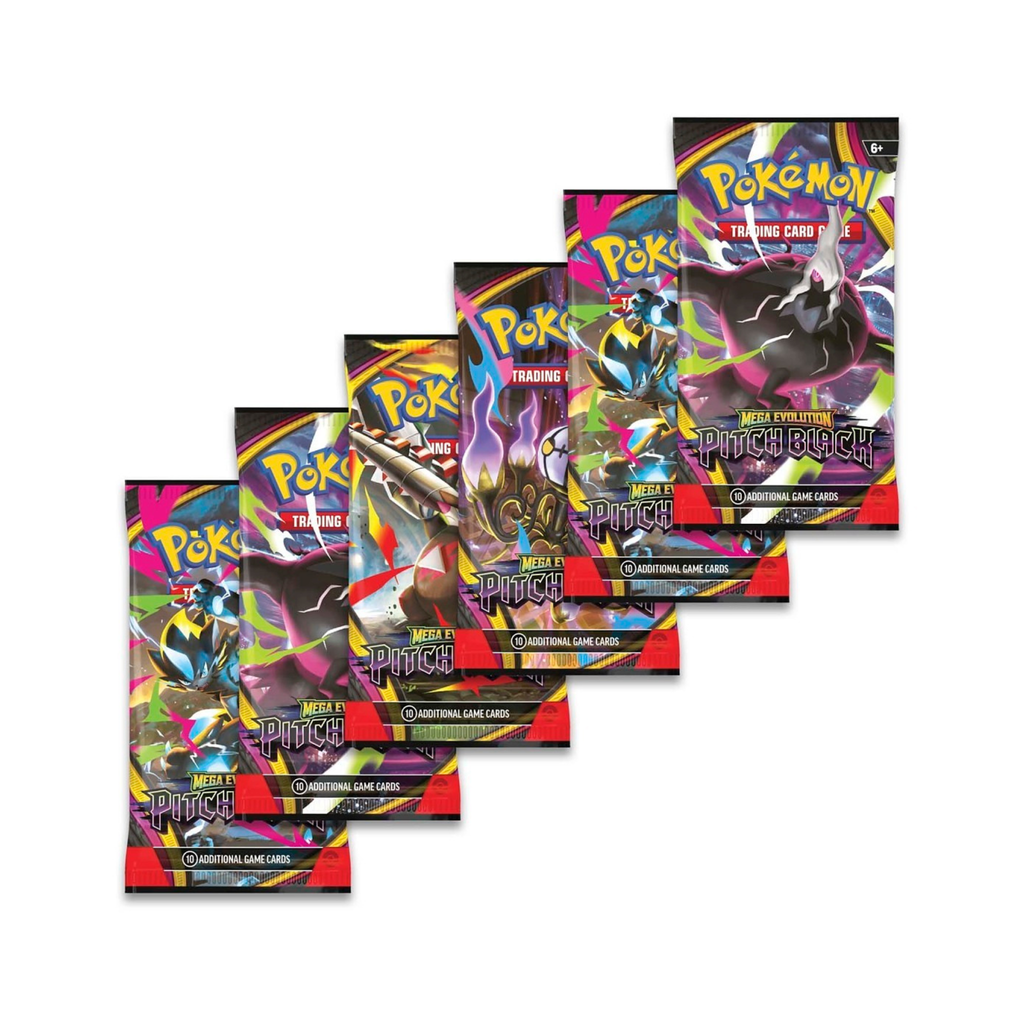 Pokémon TCG: Mega Evolution-Pitch Black Booster Bundle (6 Packs)