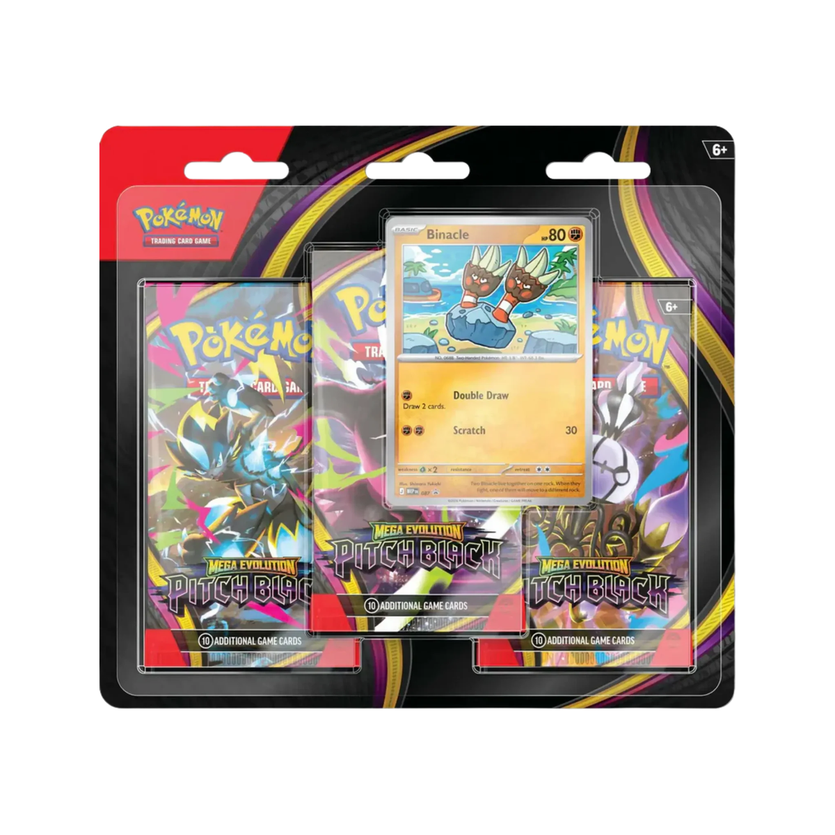 Pokémon TCG: Mega Evolution - Pitch Black Triple Pack Blister