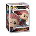 Yuji Itadori Funko Pop figure with pink hair, scarred face, and character number 1882 in a window box.