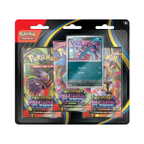 Blister pack containing three Pokémon TCG: Phantasmal Flames packs with a visible Sneasel card featuring HP and attack moves.