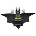 Batman figure in a black suit with a yellow belt and crest, featuring a Type 2 cowl and outstretched cape.