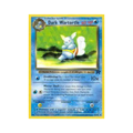 Illustration of Dark Wartortle Pokémon card featuring blue and white colors, with attack details and evolution from Squirtle.