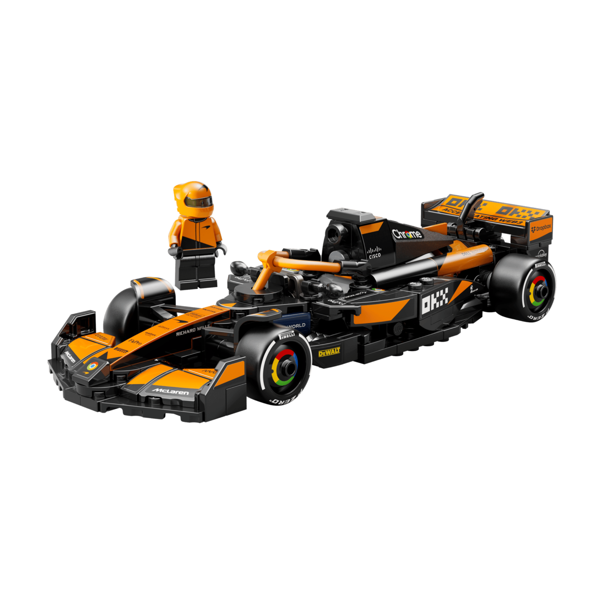 LEGO Speed Champions McLaren Formula 1 Race Car 77251 rear view building set