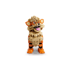 LEGO Pokémon Arcanine 72160 – side profile of completed build displaying iconic Arcanine form