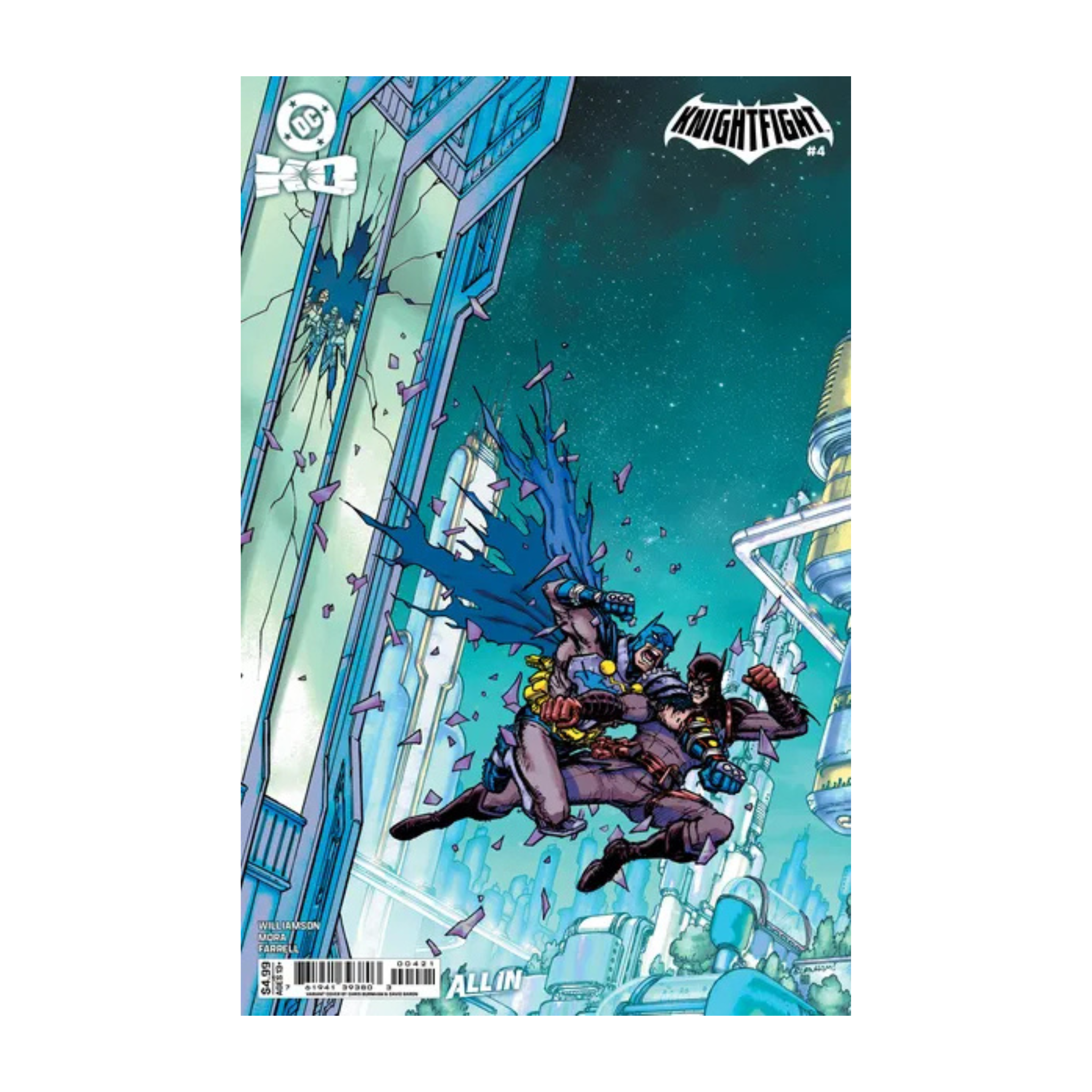 DC K.O.: Knightfight #4 (Cover B Chris Burnham Card Stock Variant)