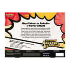Pokémon TCG: Mega Evolution—Ascended Heroes Mega Emboar ex Box – contents