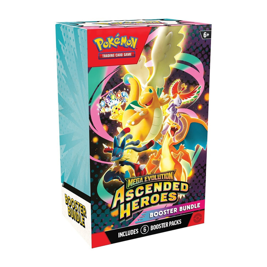 Pokémon TCG: Mega Evolution—Ascended Heroes Booster Bundle (6 Packs) – sealed product front
