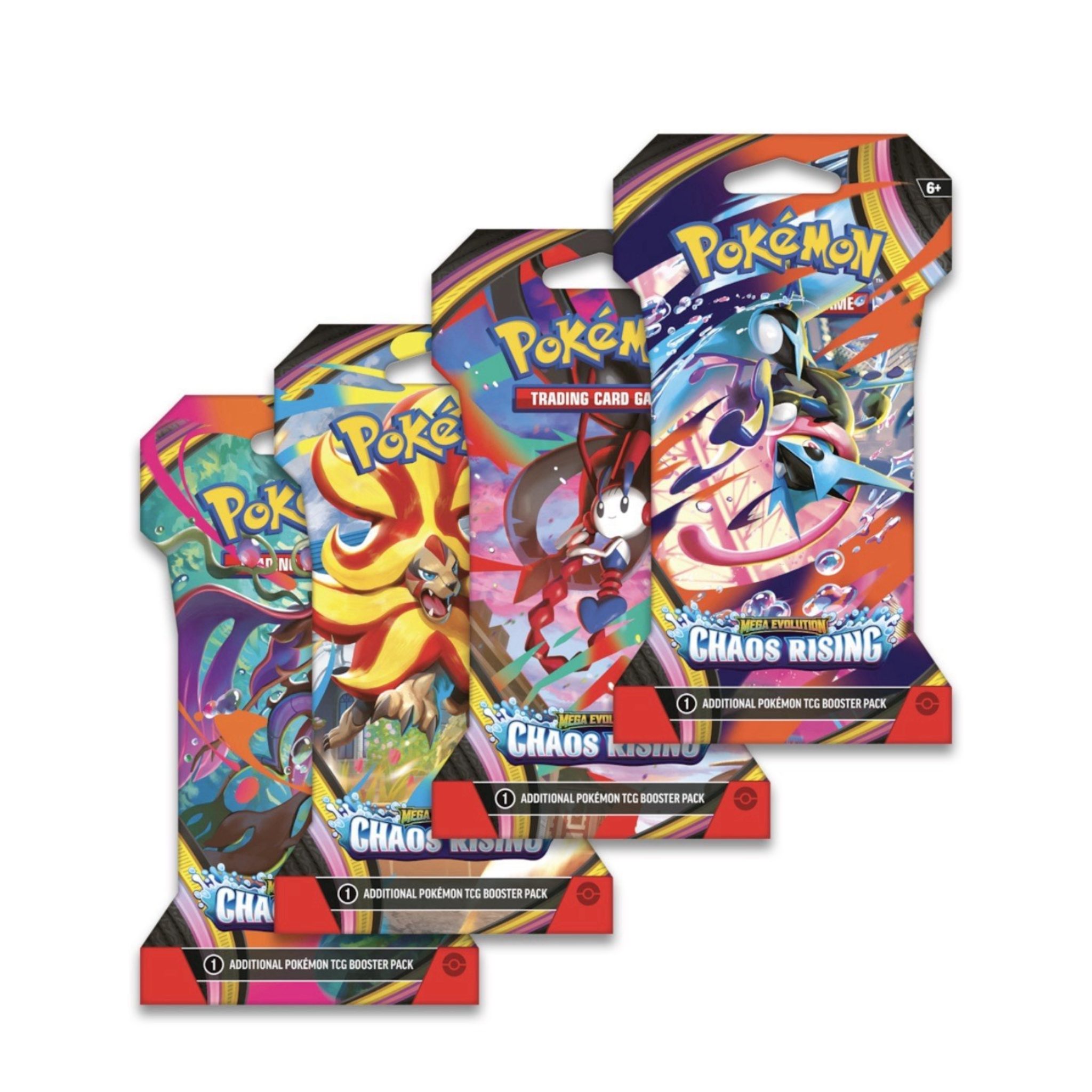 Pokémon TCG: Mega Evolution—Chaos Rising Sleeved Booster Pack – front
