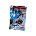 Stylized cover of Miles Morales: Spider-Man #25 featuring Spider-Man, lightning, and a cityscape backdrop.